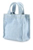 Acne Studios Logo Embossed Denim Tote Bag