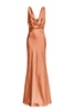 Pinko V-Neck Draped Maxi Dress