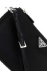 Prada Logo-Plaque Zipped Clutch Bag