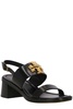 Tory Burch Eleanor Logo Plaque Heeled Sandals