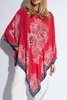 Etro Floral Printed Asymmetric Poncho