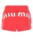 Miu Miu Logo Printed Drawstring Shorts