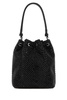 Prada Embellished Ruched Drawstring Bucket Bag