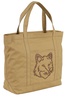 Maison Kitsuné Fox Head Embroidered Large Tote Bag