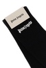 Palm Angels Man Black Stretch Cotton Blend Socks