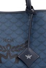 MCM Medium Himmel Lauretos Top Handle Bag