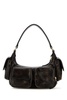 Miu Miu Pocket Logo-Embossed Zipped Shoulder Bag