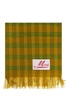 Marni Tartan Logo Patch Scarf