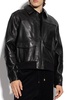 Balmain Classic Collared Zipped Leather Jacket