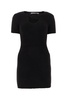 Alexander Wang Circle Cut-Out Knit Mini Dress