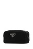 Prada Logo Plaque Zipped Toiletry Bag