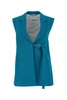 Jil Sander Woman Petrol Blue Viscose Blend Vest