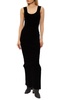 Brand-embossed slim-fit stretch-cotton maxi dress