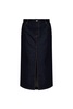 Helmut Lang A-Line Front Slit Midi Denim Skirt