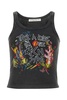 Alessandra Rich Graphic-Printed Crewneck Tank Top