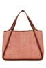 Stella McCartney Logo Embroidered Raffia Tote Bag