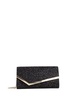 Jimmy Choo Emmie Glitter-Detailed Chain-Linked Clutch Bag