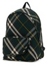 Burberry Shield Checkered Woven Zipped Backpack