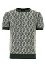 Fendi FF Motif Fringed-Effect Short Sleeved Jumper