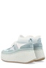 Chloé Nama Lace-Up Wedge Sneakers