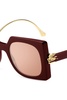 Bold Pegaso Oversized Square Sunglasses