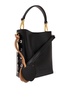 Stella McCartney Frayme Logo-Charm Bucket Bag