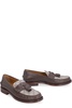 GUCCI Brown Leather Loafers with Decorative Tassels for Women