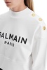 Balmain Logo Printed Crewneck Cropped Sweatshirt