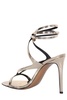 Alexandre Vauthier Metallic Effect Ankle Strap Sandals