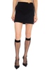 Versace Medusa Head-Embellished High-Waist Mini Skirt