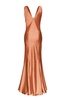 Pinko V-Neck Draped Maxi Dress