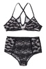 FENDI Feminine Black Lace Lingerie Set for Women - SS22 Collection