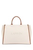 Lanvin Logo Printed Top Handle Bag