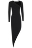 Alexander Wang Asymmetric Long-Sleeve Bodycon Maxi Dress