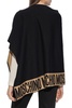 Moschino Logo Trim Poncho