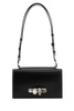 Alexander Mcqueen Woman Black Leather Skull Shoulder Bag