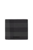 Burberry Logo Plaque Checked Bifold Wallet