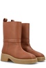 Stella McCartney Logo-Embossed Pull-On Ankle Boots