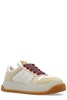 Screener GG leather-trimmed canvas sneakers