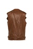 Alberta Ferretti Sleeveless Zipped Leather Jacket