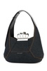 Alexander McQueen Logo Printed Denim Hobo Bag