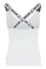 Moschino Logo-Strap V-Neck Vest