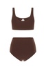 Brown stretch nylon bikini