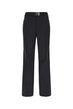 Lanvin High-Waisted Logo Patch Pants