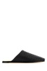 Bottega Veneta Man Black Nappa Leather Slippers