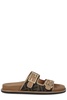 Fendi Logo Plaque Open-Toe Sandals