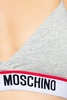 Moschino Logo-Tape V-Neck Triangle Bra