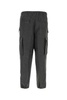 Dries Van Noten Man Melange Charcoal Linen Blend Pentin Cargo Pant