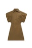 Bottega Veneta Short-Sleeved Military Dress