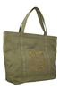 Maison Kitsuné Fox Head Embroidered Large Tote Bag